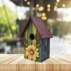 Wooden Bird Houses For Outside Hanging Garden Patio Decorative Bird Houses   