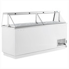88 3 4  16 Tub White Deluxe Ice Cream Dipping Cabinet