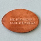 President Washington Mount Rushmore National Memorial Sd Elongated Pressed Penny