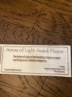 Boys Scouts Arrow Of Light Award Plaque Bsa Cub Scouts Webelos Wall 30  Wood