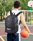 Brotou Basketball Bag  Soccer Backpack Volleyball Football Large  Black-new 