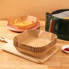 Aitjunz 100 Pcs 9 Inch Air Fryer Liners  Square Pre-cut Non-stick Parchment Pape