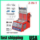 Ultrasonic Gdi Fuel Injector Cleaner Tester Nozzles Cleaning Machine  6 Cylinder