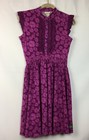 New Matilda Jane Women s Size M Purple Wonderful Parade Magnolia Dress Floral