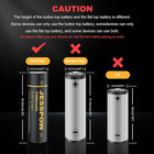 4 Pack 18650 Flat Top Rechargeable Battery With Charger 3 7v 3300mah  Batteries