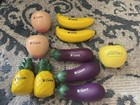 New Choose 1 Giant Fruit Vegetable Stress Ball Relief Toy Realistic Squishy