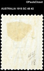 Australia 1915 Sc 48 Kangaroo   Map Ultra 6p Type Ii Mhr Wm 10 P 12  2