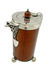 John Grinsell   Sons Victorian Oak And Sterling Silver Presentation Pitcher