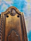 Set Of 2 Vintage Style  Russwin Solid Brass Door Art Deco Mcm 10 Inch Plates