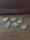 Lot Of 6 Iowa Hawkeyes Vintage Iron On Embroidered Patches 