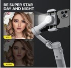 3-axis Gimbal Stabilizer W  Led Light Face Tracking Timelapse - Iphone   Android