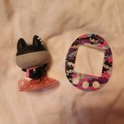 Bandai Tamatown Tamagotchi 2010 Kuromametchi Gotchi Figure With Faceplate Insert