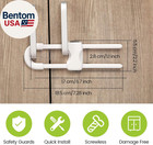10 Pieces Cabinet Locks For Babies  U-shaped Proofing Drawers Safety Child Locks