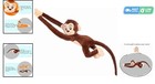 Charming 27-inch Hanging Monkey Stuffed Animal - Ideal For Kids And Gift Giving