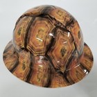Full Brim Hard Hat Custom Hydro Dipped In Shell Head  turtle      Shell Tortoise