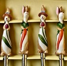 Easter Miniature Gardening Tools House Plants Bunny Rabbits Set Of 4 New