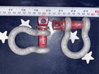  4  Crosby 1 2    Anchor Galvanized Carbon Shackle With Screw Pin G-209 1018455
