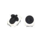 15pack 6 35mm Audio Jack Port Duct Cover Pc Dvd Microphone Plugs Caps Black