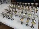 Set Of 53 Vintage Plator Silverstone Goblets  Various Sizes  Made In Spain 