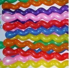 100pcs Screw Twisted Latex Balloon Spiral  Long Balloon Party Supplies