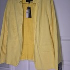 New  Banana Republic Yellow Linen Blazer - Size 14 - Tags On 