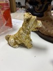 Vintage Large Scottish Terrier Dog Figurine Chalkware Scottie 1930s-40   s U s a 