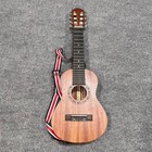 Ranch Guitalele Acoustic 6 String Guitar Ukulele 28  Brown Mahogany R-gl1 Bundle
