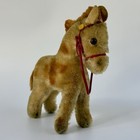 Steiff Spotted Pony Mohair Well-loved Horse With Reins