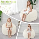 Bean Bag Chair Bean Bag Chairs With Memory Foam 2ft Fine Corduroy white