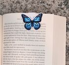 Blue Butterfly  Magnetic Bookmark  Handmade Book Accessories  Page Marker