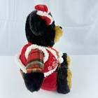 Dan Dee Snowflake Teddy Bear Plaid W  Red Vest 2007 Christmas Plush 13 5 