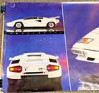 Vtg 1987 Ron Kimball Poster 74    X 26    Lamborghini Countach 5000 S Gently Used