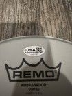 Pierce The Veil Signed Drumhead Jsa Coa Autographed Band Vic Tony Jaime 3x