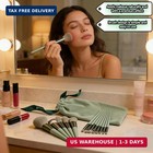 13 Pcs Professional Makeup Brush Set  Cosmetic Brushes With Pouch  Synthetic Bru