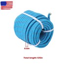 1 2 In X125ft Arborist Bull Rope Tree Hoist Rigging Line Polyester Rope Blue