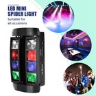 Mini Moving Head Light 8 Led Spider Stage Effect Light Dj Party Bar Light Dmx512