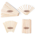 1000pcs Wooden Wax Sticks  4 Style Assorted Wood Waxing Sticks For Body Legs Fac