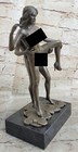 Bronze Sculpture Hand Made Couple Nude Home Office Decoration Statue Figure Art