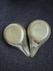 2 Rare Vintage Williamsburg Stieff Pewter Cw64-23 Stamp Mistake Backwards 3 