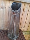 Vintage Antique Copper Coal Scuttle Bucket With Double Handles Rustic Decor