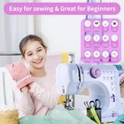 Electric Sewing Machine Portable Crafting Mending Machine 12 Built-in Stitches A