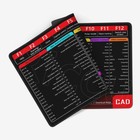 Mouse Pad Autocad Cheat Sheet Keyboard Desk Mats Large 10