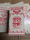 Lot Of 10x Slate Belt Dairy 1 Pint Wax Milk Cartons  Bangor Pa