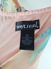 Wet Seal Tropical Watercolor Palm Tree Mini Sun Dress Vintage Y2k 90s Balletcore