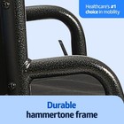 Medline Durable Steel Wheelchair 20   w X 16   d Seat With Flip-back Desk-length