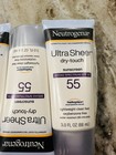 Neutrogena Ultra Sheer Dry-touch Sunscreen Lotion Spf 55 3 Oz 3pk Ex 11 26