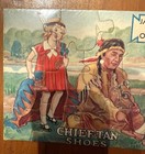 Vintage Advertising Jigsaw Puzzle  Chief-tan Shoes  Indian  1930s  Complete