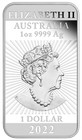 2022 Dragon 1oz Silver Proof Rectangular Coin Australia 3 888 Mintage Only