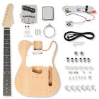 Diy 6 String Tl Style Electric Guitar Kits Mahogany Body Maple Neck Accessories
