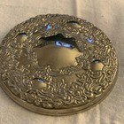 Vintage Silver Plated Ornate Vanity Dressing Table Hand Makeup Mirror